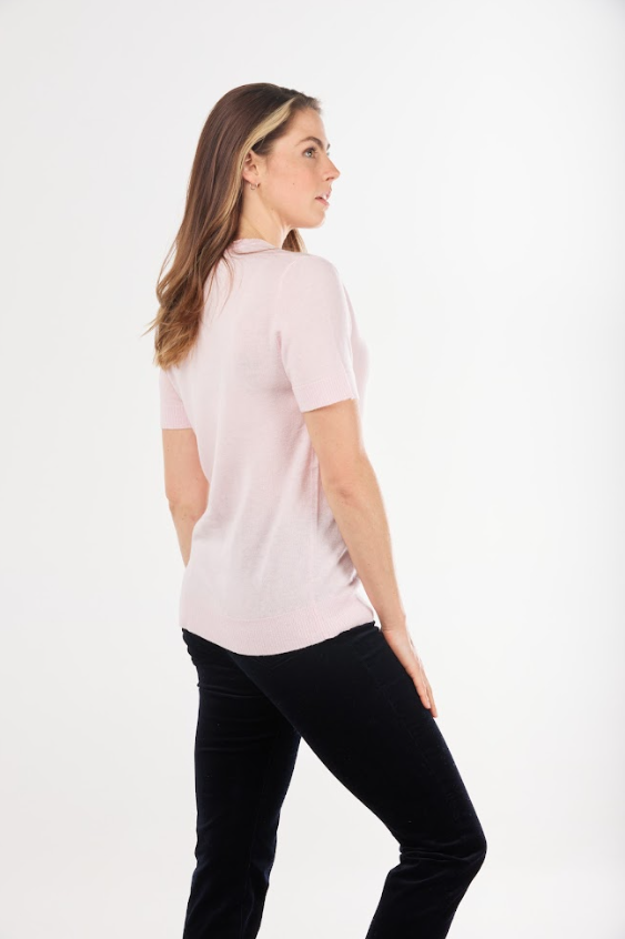 Knit Cas SS Top
